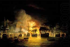 Thomas Luny Bombardment of Algiers china oil painting image